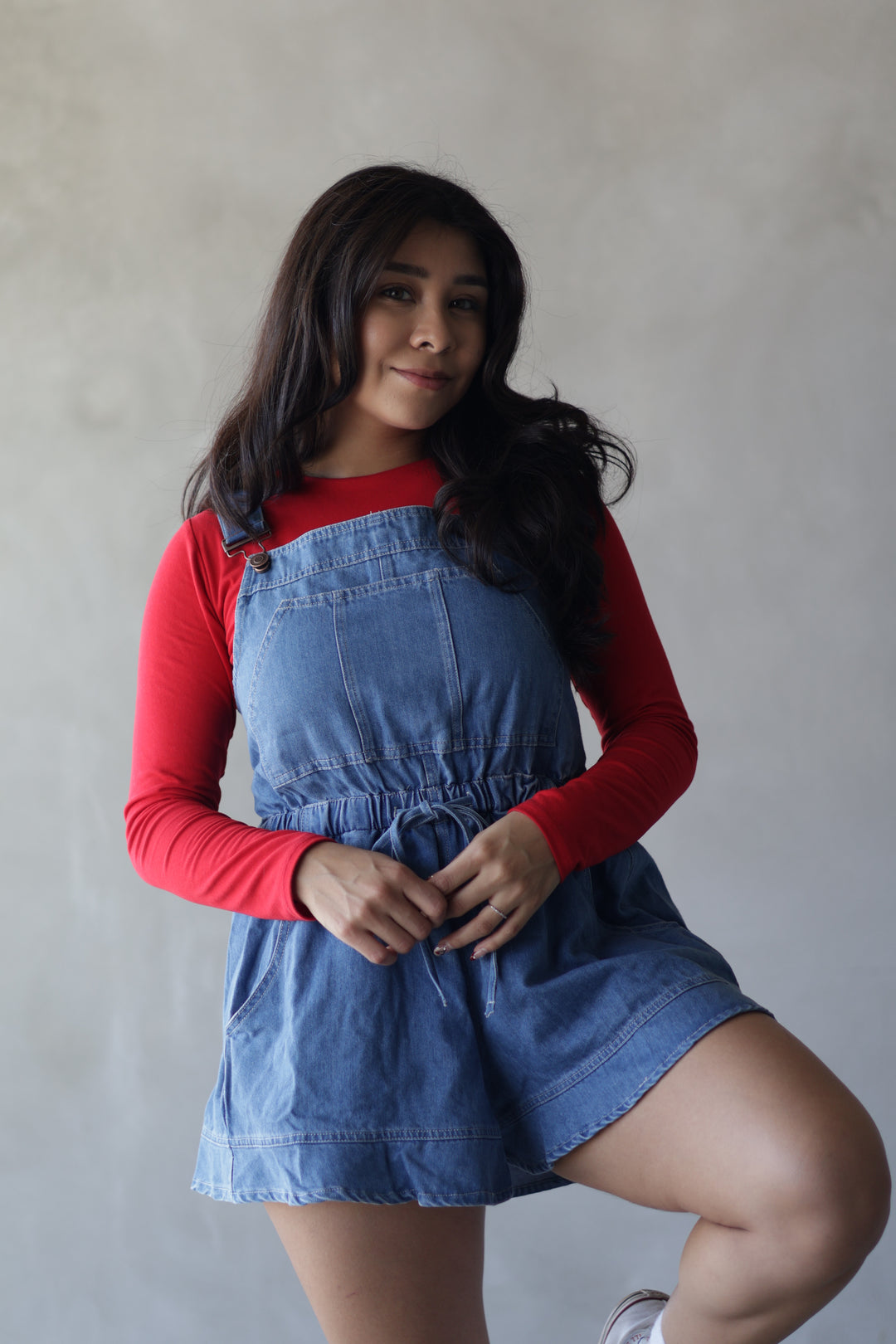 Pretty in Ribbons Denim Overalls