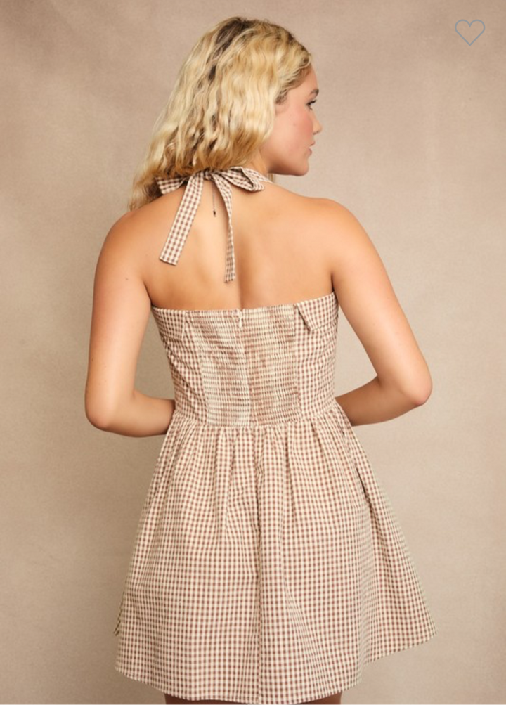 Aurelia Checkered Dress