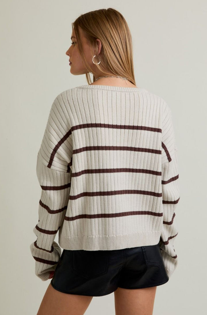 Clara Striped Cardigan