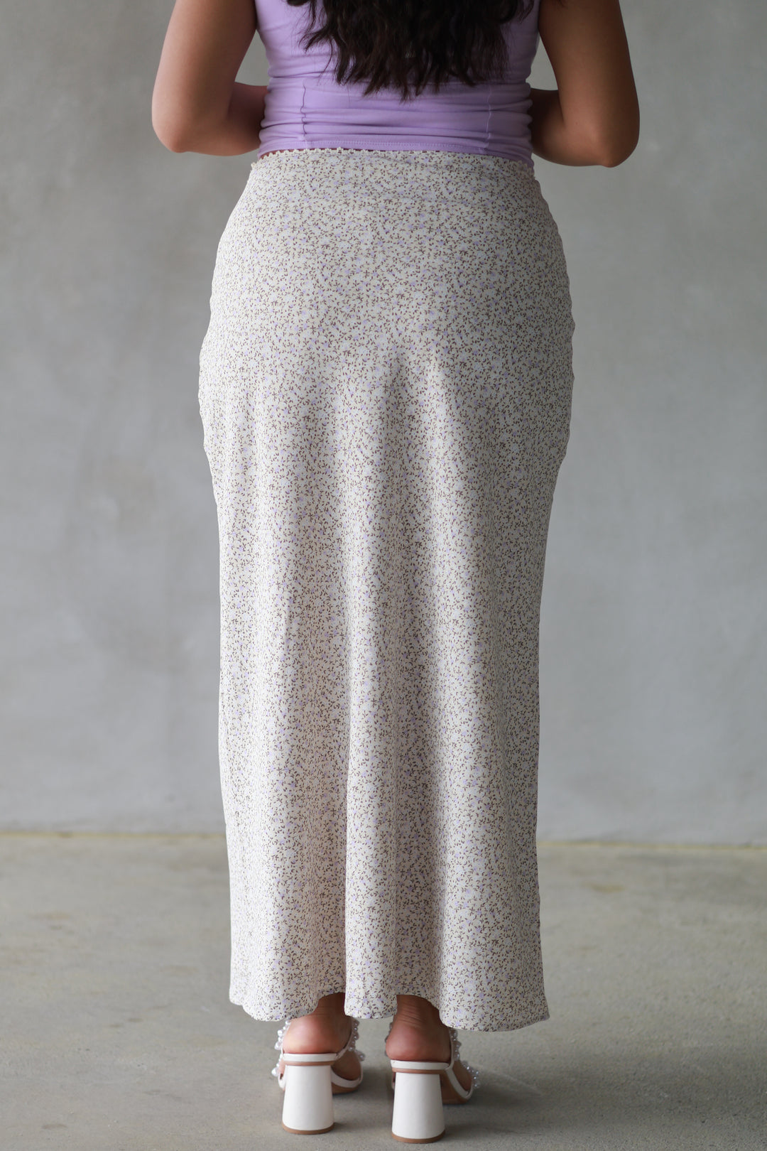 Daisy Lace trim Maxi Skirt