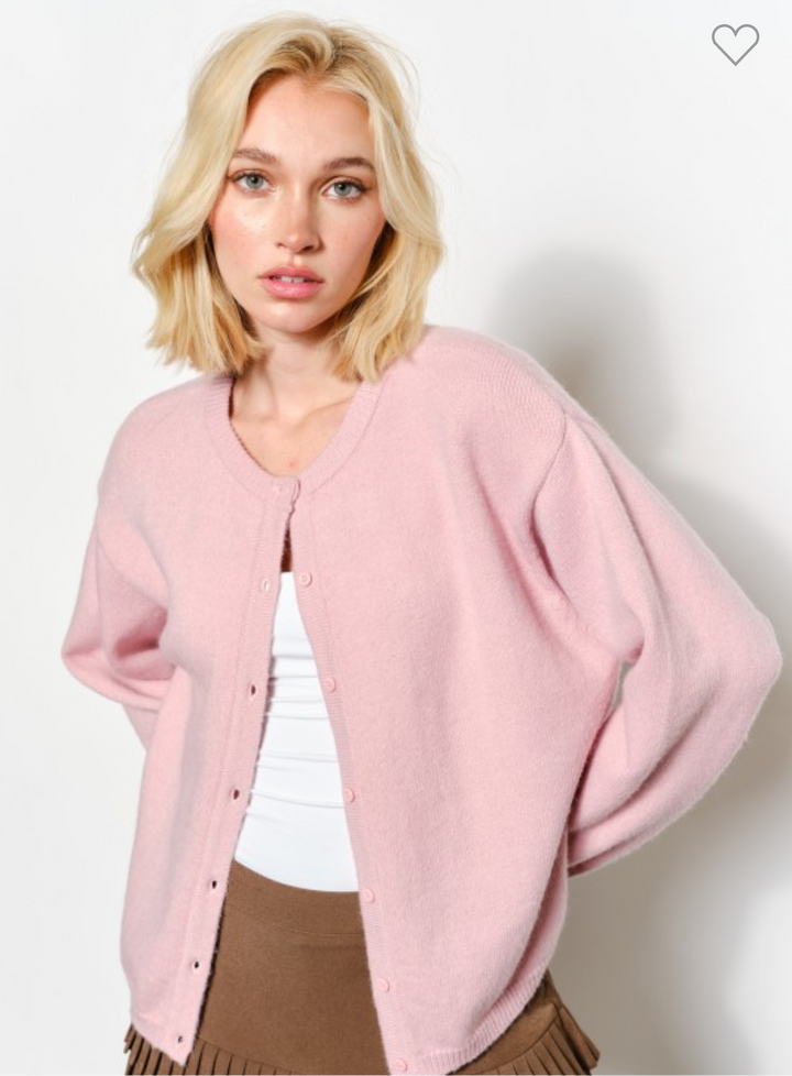 Claire Cardigan (Pink)
