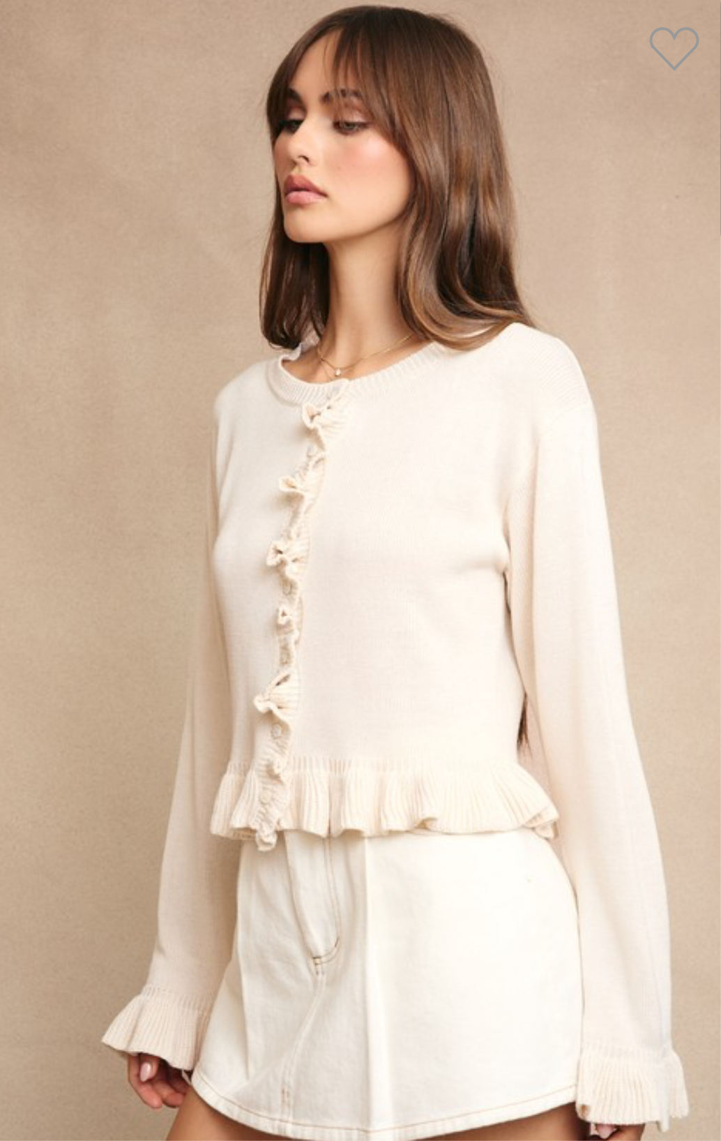 Princess Diana Ruffle Cardigan