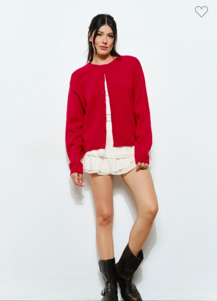 Claire Cardigan (Red)