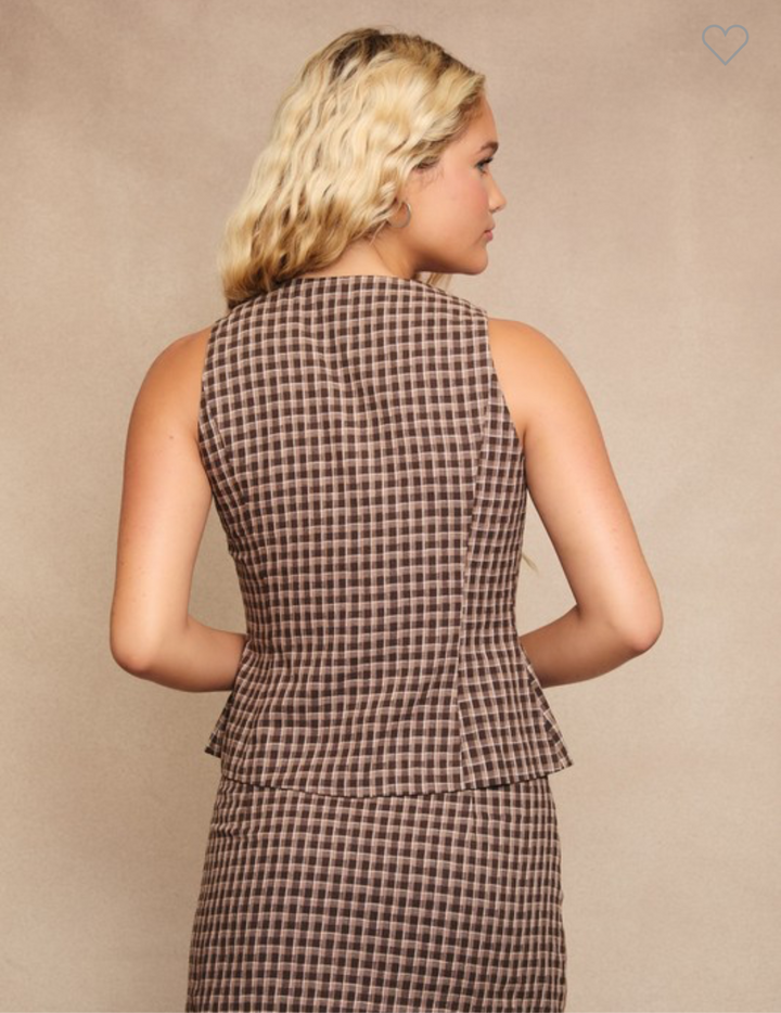 Autumn Plaid Vest