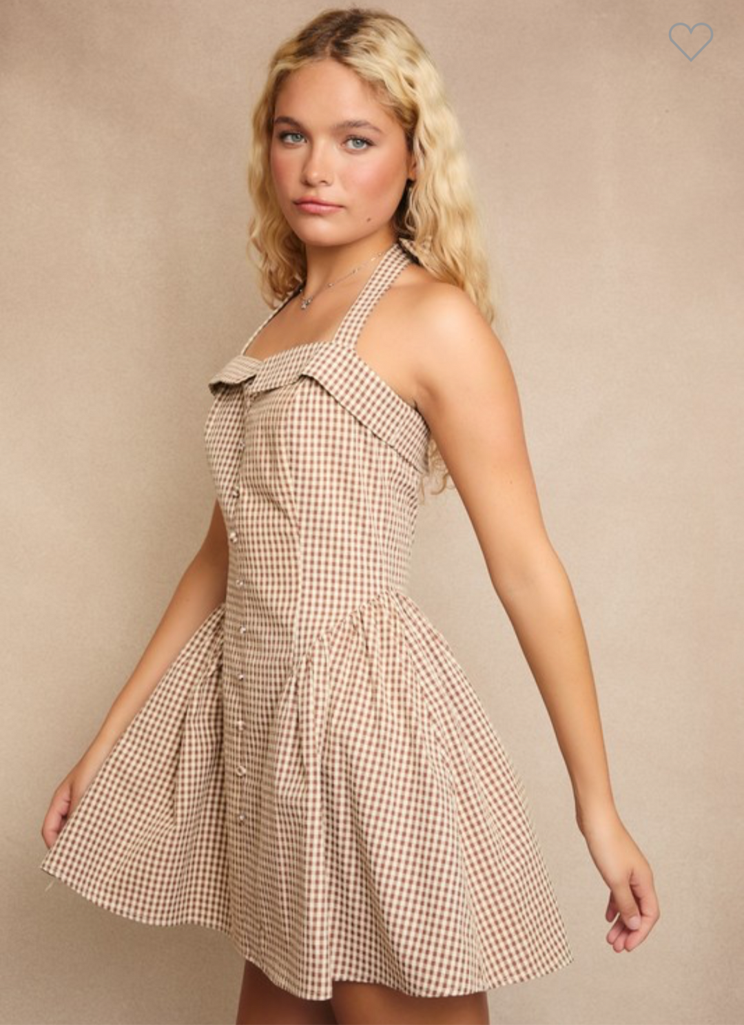 Aurelia Checkered Dress