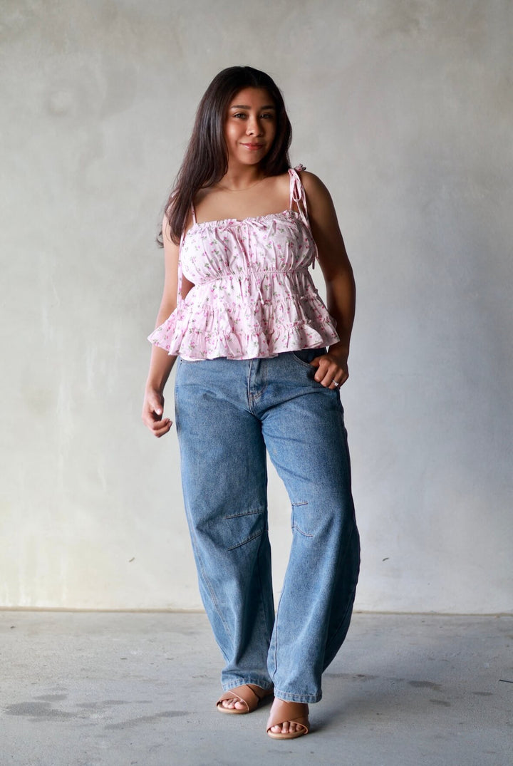 Esther Babydoll Floral Top