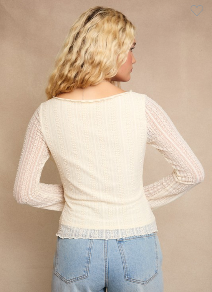 Ivory Lace Top