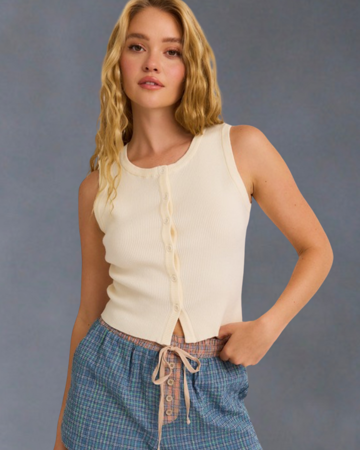 Lacie Ribbed Sweater Top