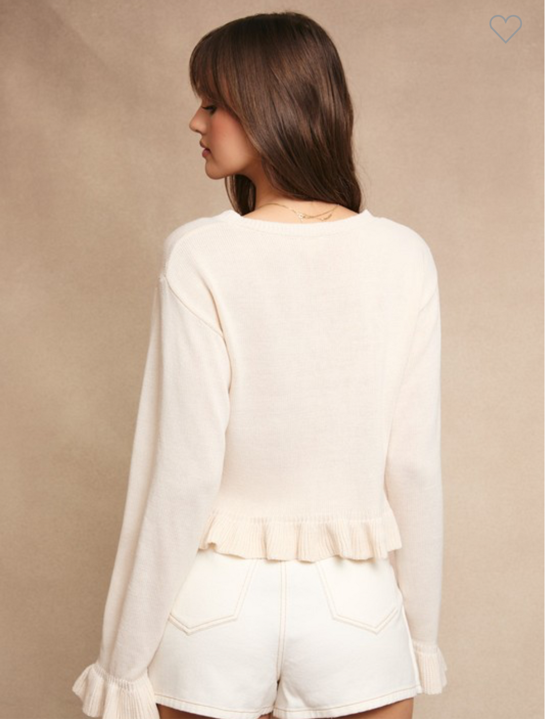 Princess Diana Ruffle Cardigan